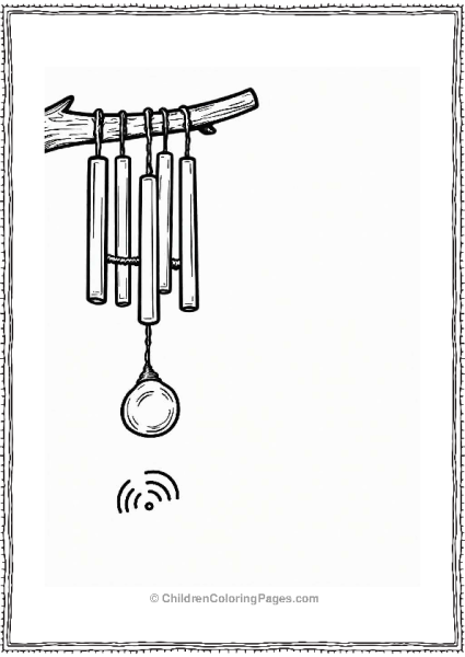 Wind Chimes Under A Tree Free PDF Printable