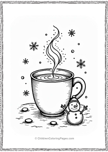 Winter Wonderland Coffee Mug Free PDF Printable