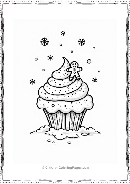 Winter Wonderland Cupcake Free PDF Printable