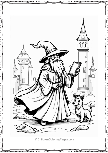 Wizard On A Quest In An Ancient Castle Free PDF Printable