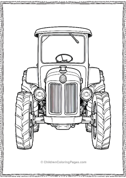 1950s Tractor Free PDF Printable