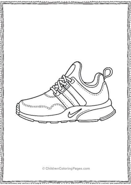 A Childsized Nike Presto Sneaker With A Playful Design Free PDF Printable