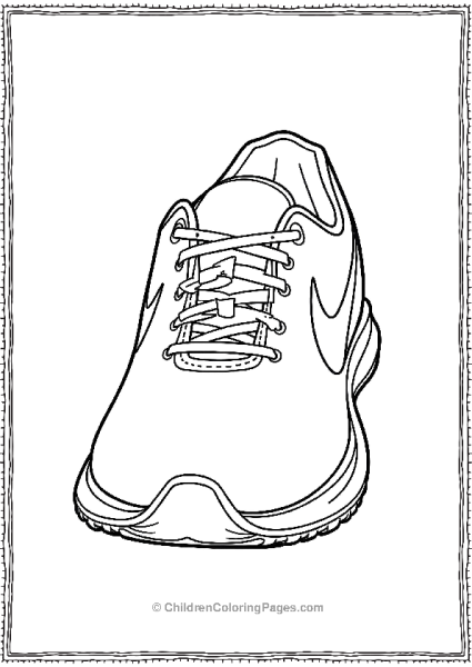 A Front View Of Nike Pegasus Running Shoes Free PDF Printable