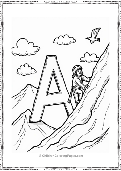 A Is For Adventurous Climber Free PDF Printable