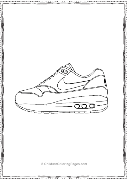 A Side View Of Nike Air Max One With Air Cushion Free PDF Printable