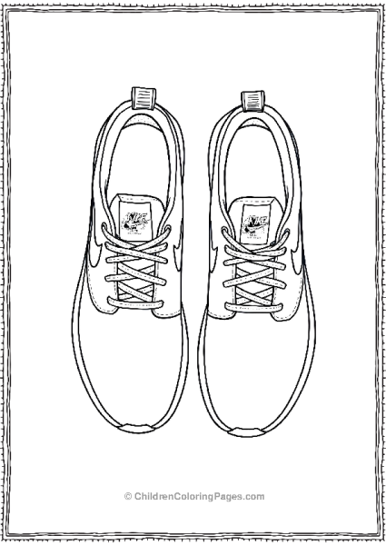 A Top Down View Of Nike Roshe Run Sneakers Free PDF Printable