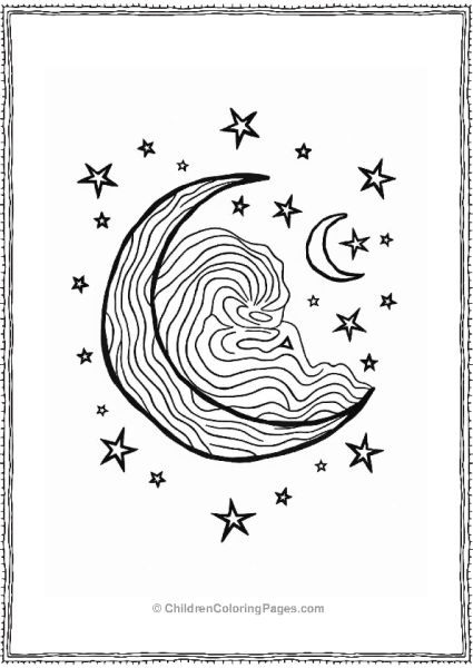 Abstract Starry Night Tattoo Design Free PDF Printable