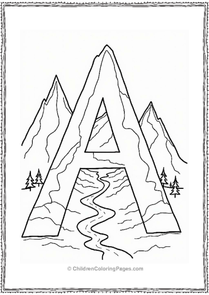 Alpine Mountain Aerial View Free PDF Printable