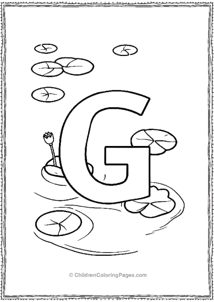 An Uppercase Letter G With A Small Background Free PDF Printable