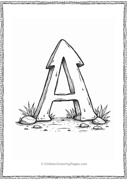 Ancient Arrowhead On The Ground Free PDF Printable