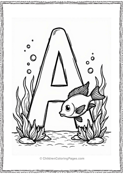 Angelfish In Coral Free PDF Printable