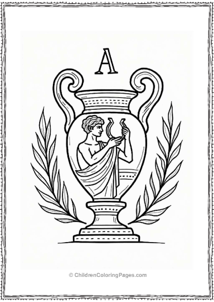 Apollo Vase Coloring Page Free PDF Printable