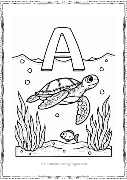 Aqua Turtle Adventure Free PDF Printable