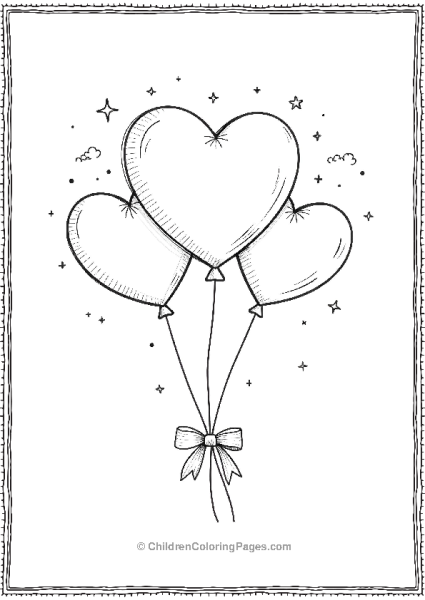 Balloon Bouquet Valentine’s Poster Free PDF Printable