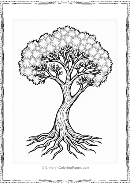 Banyan Tree Representing Community Free PDF Printable