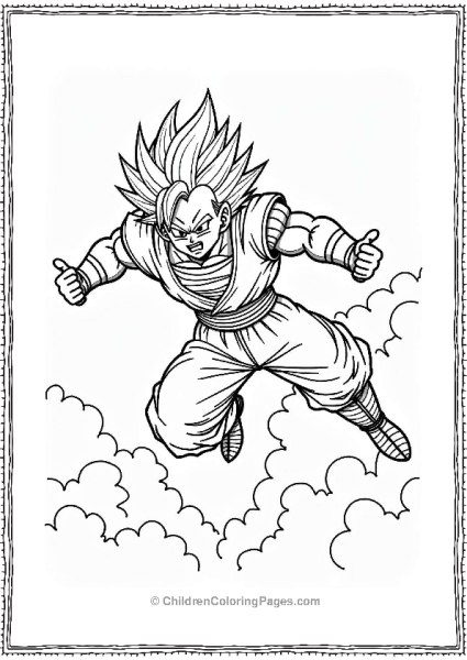 Bardock Confronts Frieza’s Soldiers Free PDF Printable