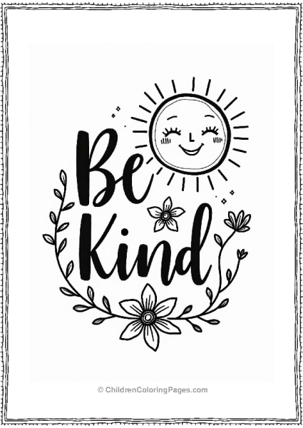 Be Kind Tattoo Illustration Free PDF Printable