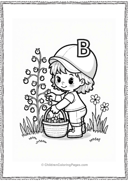 Berry Picking Fun With The Letter B Free PDF Printable