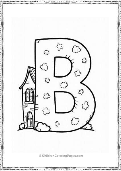 Bouncing Ball Building Outline Free PDF Printable