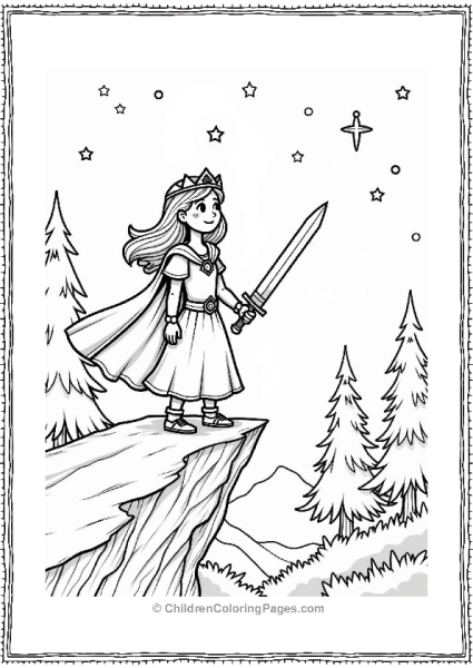 Brave Princess With A Sword Free PDF Printable