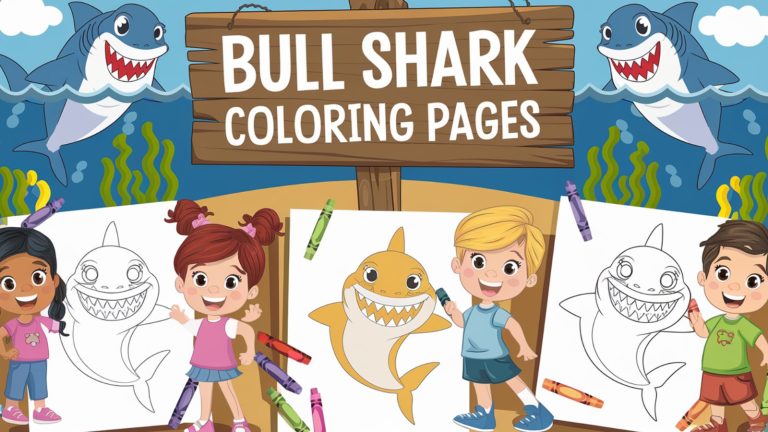 Bull Shark Coloring Pages