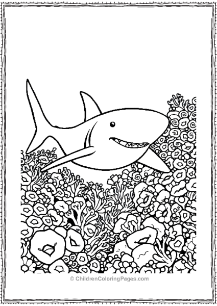 Bull Shark Navigating Through Sea Free PDF Printable