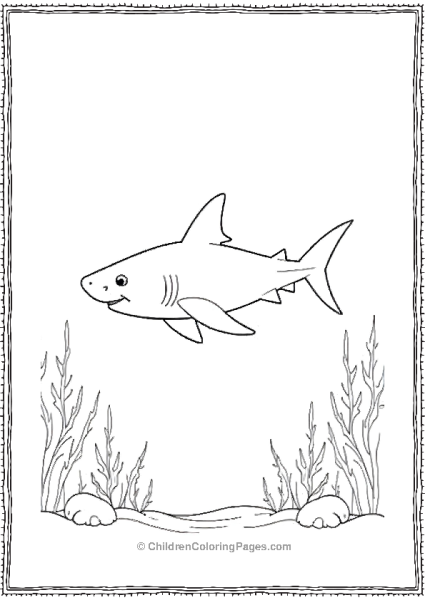 Bull Shark Near Sea Grass Bed Free PDF Printable