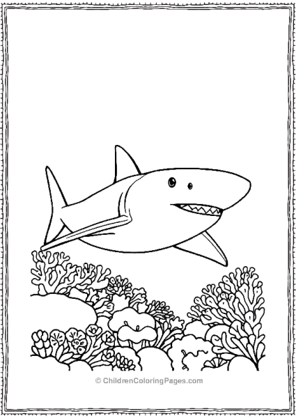 Bull Shark Resting Free PDF Printable