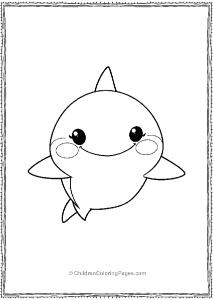 Bull Shark With Blush Marks Free PDF Printable