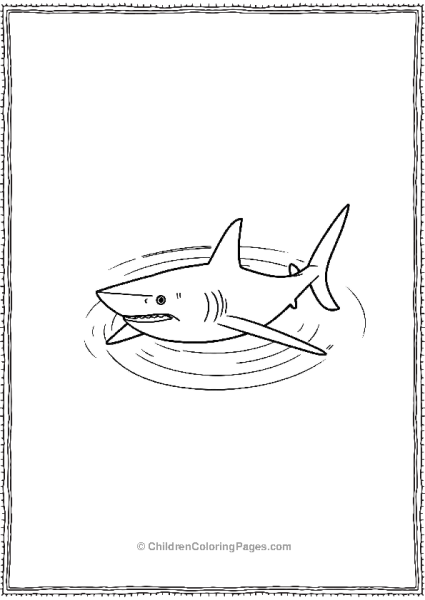 Bull Shark With Faint Ripples Free PDF Printable