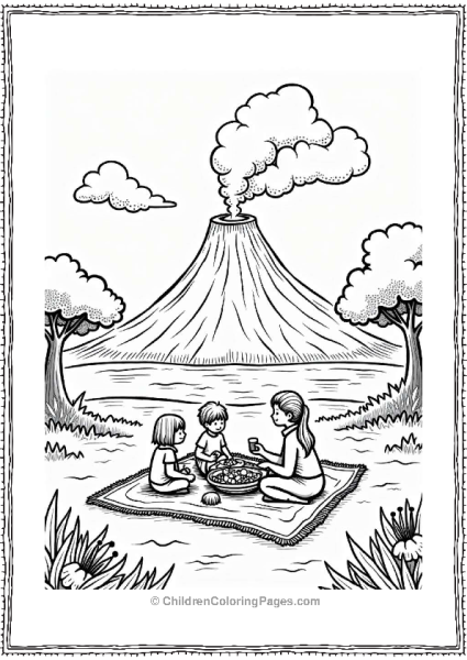 Caldera Picnic In A Volcano Free PDF Printable