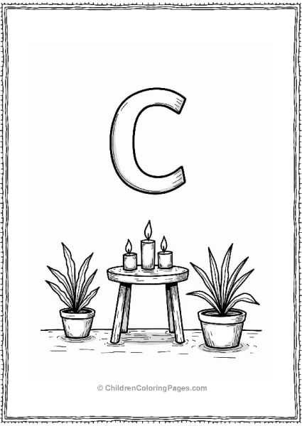 Calming Candlelit Space Free PDF Printable