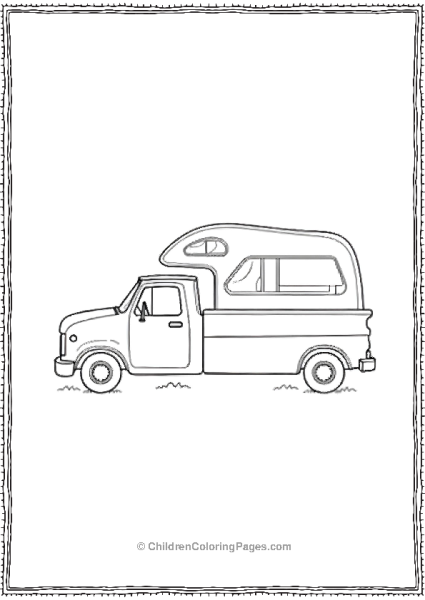 Camper Truck Free PDF Printable