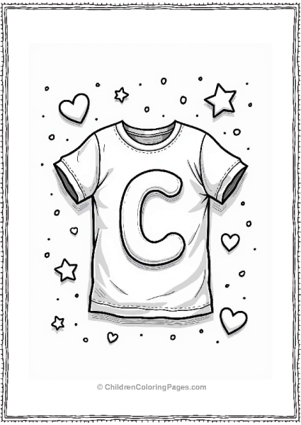 Casual Crewneck T Shirt With Doodles Free PDF Printable