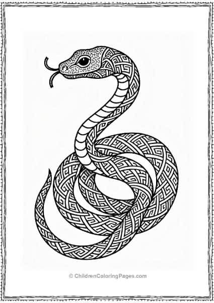 Celtic Knot Snake Design Free PDF Printable