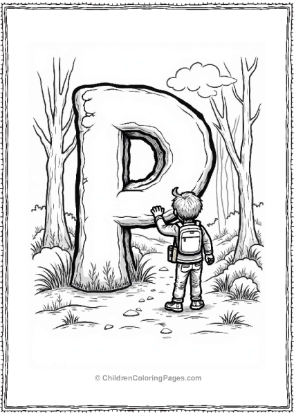 Character Discovering A Hidden Cave Free PDF Printable