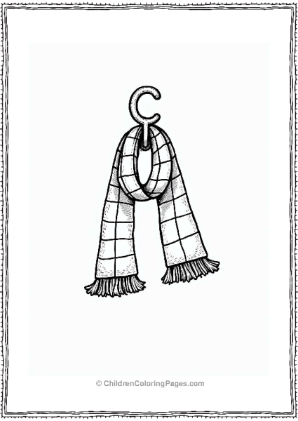 Charming Checkered Scarf Free PDF Printable