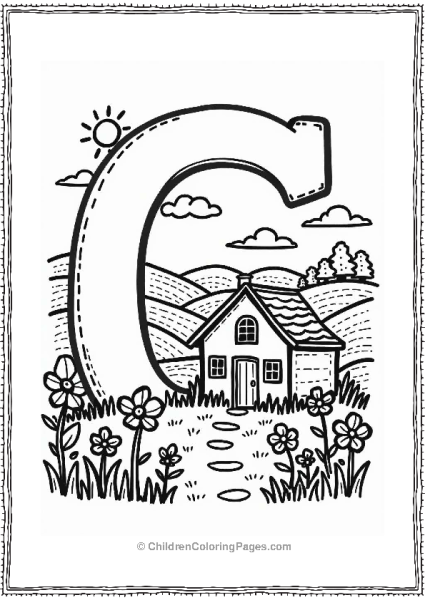 Charming Cottage In The Countryside Free PDF Printable