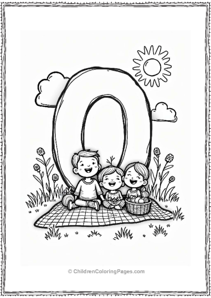 Cheerful Family Picnic In A Sunny Meadow Free PDF Printable