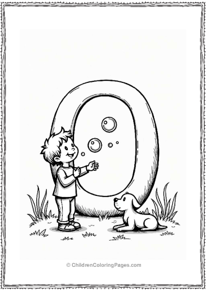 Child Blowing Bubbles In The Park Free PDF Printable