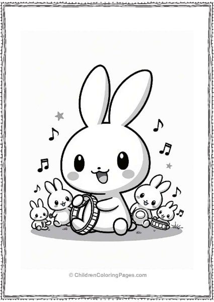 Cinamoroll And Friends Playing Instruments Free PDF Printable