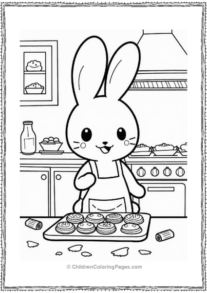 Cinamoroll Baking Pastries In The Cafe Free PDF Printable