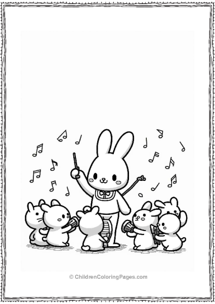 Cinamoroll Conducting An Orchestra Free PDF Printable