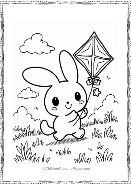 Cinnamoroll Flying A Kite With Friends Free PDF Printable