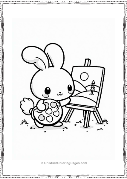 Cinnamoroll Holding A Painter S Palette Free PDF Printable