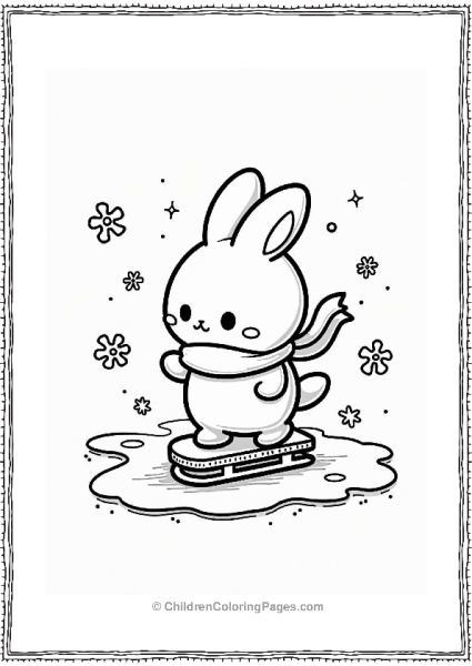 Cinnamoroll Ice Skating Free PDF Printable