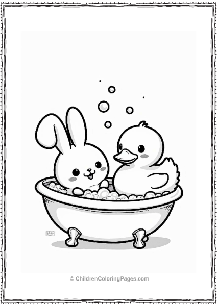 Cinnamoroll In A Bubble Bath Free PDF Printable