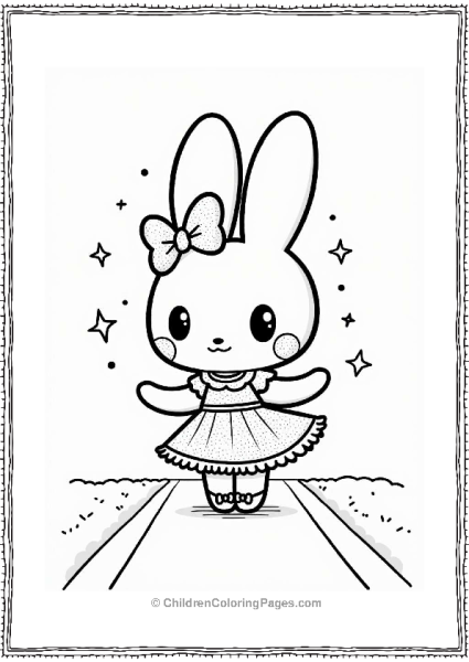 Cinnamoroll In A Sparkly Dress Free PDF Printable