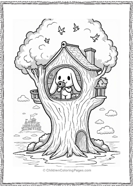 Cinnamoroll In A Treehouse Adventure Free PDF Printable