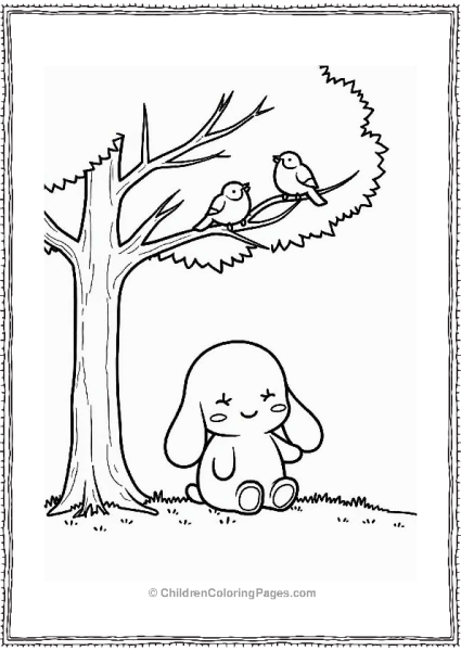 Cinnamoroll Listening To Singing Birds Free PDF Printable